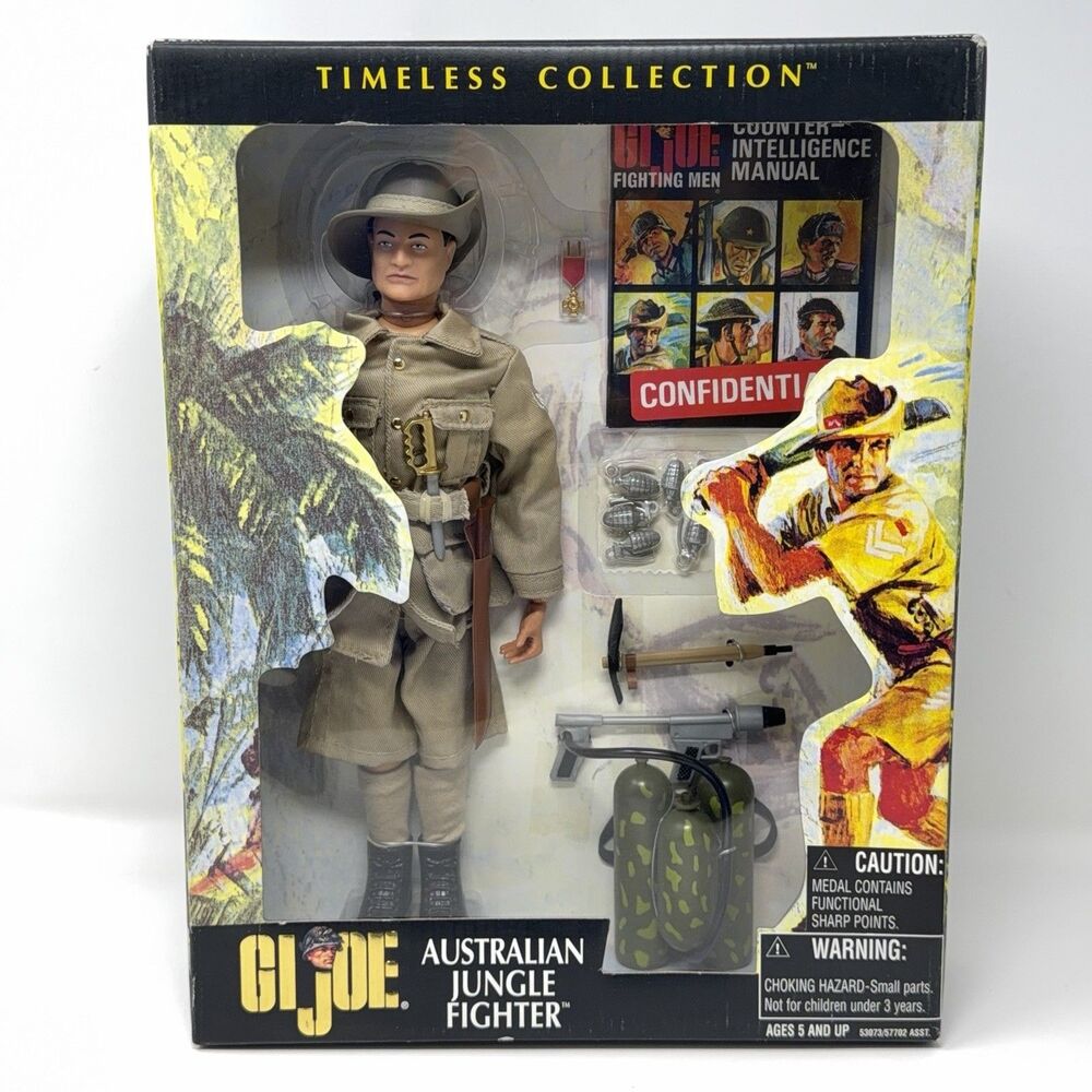 GI Joe Australian Jungle Fighter Hasbro 12 Inch Action Figure New